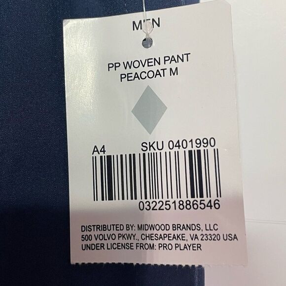 5 for $25🔥Pro Player Navy Windbreaker Elastic Waist Pants Medium- New With Tags - Picture 3 of 6